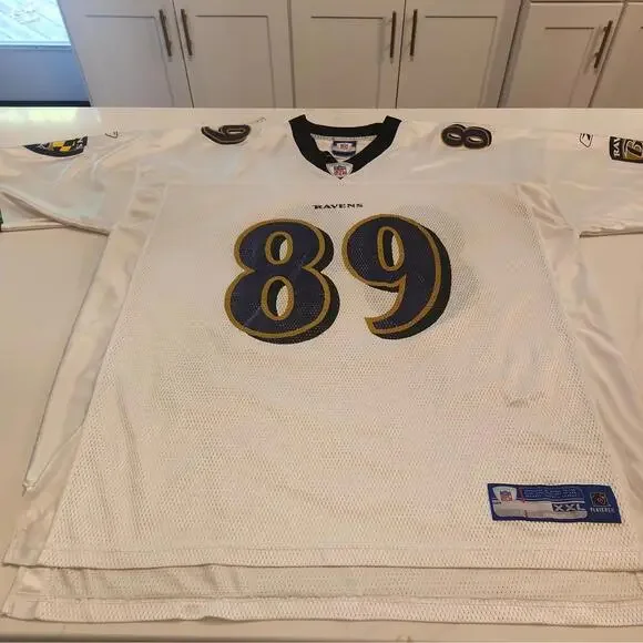 VTG REEBOK NFL EQUIPMENT Baltimore Ravens Clayton #89 JERSEY SIZE 2 XL - Picture 1 of 14